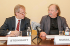 Alkohol ohne Schatten - Verein für den verantwortungsvollen Umgang mit Alkohol. Foto vlnr.: Dr. Johannes Steinhart, Vizepräsident der Österreichischen Ärztekammer und Prim. Univ.-Prof. Dr. Michael Musalek, Ärztlicher Leiter am Anton Proksch Institut