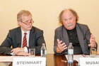 Alkohol ohne Schatten - Verein für den verantwortungsvollen Umgang mit Alkohol. Foto vlnr.: Dr. Johannes Steinhart, Vizepräsident der Österreichischen Ärztekammer und Prim. Univ.-Prof. Dr. Michael Musalek, Ärztlicher Leiter am Anton Proksch Institut