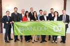 (c) Fotodienst / Anna Rauchenberger, 26.04.2018 - Brainloop SIMPLURITY: Methoden und Strategien am Vorabend der Digitalisierung. Im Bild: Brainloop-Team mit CEO Thomas Deutschmann und Österreich-Geschäftsführer Helmut Pöllinger.
