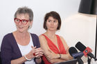 (C) fotodienst/Gudrun Krieger - Wien 29.05.2008 - Pressekonferenz - Histaminintoleranz - Wissenschaftlichen Gesellschaft zur Forschung und Weiterbildung im Bereich nahrungsmittelbedingter Intoleranzen -(NutriDis):li nach re: Betroffene - Dr. Susannne Feigl, Maga Barbara Krajasich