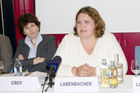 (c) fotodienst/Dan Carabas - Wien 20.05.08 - Volkskrankheit Alzheimer-Demenz - Foto.: v.l. Mag. Antonia Croy (Alzheimer Angehörige Austria), Mag. Sigrid Labenbacher (Pflegewissenschaftlerin)