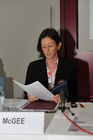 (c) fotodienst/burtscher, Wien am 24. Juni 2009. Auf einer Pressekonferenz im Hotel Das Triest wird der Österreichische Fit For Work- Report präsentiert und die Rheuma Job Coach Initiative vorgestellt. Ergebnis des publizierten Reports ist, dass muskuloskeletale Erkrankungen wie Arthritis, Rückenschmerzen und Schädigungen von Sehnen und Gelenken die mit Abstand häufigste Ursache für Invaliditäts- und Berufsunfähigenpensionen in Österreich sind.
Im Bild: Ms Robin McGee/Researcher von  The work Foundation