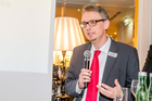 Der Travel Industry Club Austria hat am Mittwoch abend im Wiener Hotel Bristol die neue Plattform Tourismusforschung vorgestellt. Die Initiative soll den Informationsaustausch und die Koordination der österreichischen Forschungslandschaft im Tourismus verbessern. Mit dem Zukunftslabor auf der FERIEN Messe Wien wird ein erstes Zeichen setzt. Im Bild: Georg Christian Steckenbauer von der MCI FH Krems.