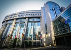 Im Bild: Außenansicht des Europäischen Parlaments 