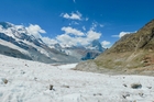 Das Monte-Rosa-Bergmassiv mit Matterhorn und Dufourspitze gehört zu den berühmtesten alpinen Fotomotiven. Auch diese Gletscherregion spürt den Klimawandel.