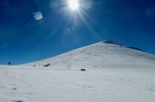 Wiedersehen nach 17 Jahren - pressetext-Tour durchs Land der Arche Noah mit Berg Ararat in der Osttürkei. Im Bild: Blick vom Sattel auf den vergletscherten Gipfel.