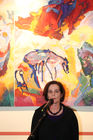 © fotodienst/Katharina Schiffl - Wien 16.11.2009 - Kunst im Parlament: Die Malerin Erika Seywald präsentiert 30 zum Teil großformatigen Arbeiten in Öl und Eitempera. Im Bild: Die Künstlerin.