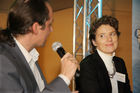 (C) fotodienst/Anna Rauchenberger - Wien - 11.01.2007 - Podiumsdiskussion zum Thema 'Gemeinsamkeiten erkennen, Synergien nutzen'. FOTO v.l.: Moderator Christian Baumgartner (Naturfreunde Internationale), Christina Neumeister-Böck (Landidyll-Hotels).