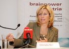 (C) fotodienst/Anna Rauchenberger - Wien 08.05.2007  - Drei Jahre brainpower austria -  die Jobbörse 'brainpower austria Karriere' bringt mit einer hocheffizienten Technologie JobanbieterInnen und Jobsuchende zueinander.  FOTO: Christa Kranzl, Staatssekretärin im Bundesministerium für Verkehr, Innovation und Technologie.