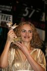 Berlinale 2007, Preisverleihung, 00/02/17, Silbener Bär für die beste Darstellerin: Nina Hoss in Jella von Christian Petzold