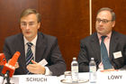 Wirtschaftswachstum der Superlative.  Foto v.li.n.re:  Josef Schuch (Deloitte Österreich , BA-CA CEE Berater);  Mag. Michael Loewy (Federation of the Austrian Industry)                                                            