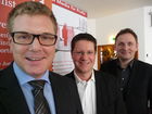 Workshop-Referenten Thilo Baum, Torsten Panzer (Buzzer Germany) und Matthias Morr in Hamburg