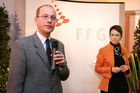 (C) fotodienst/Anna Rauchenberger - Wien, 04.12.2008 - Austrian Research Promotion Agency (FFG): 'Austrian Champions in European Research'. FOTO v.l.: Sektionschef Mag. Friedrich Faulhammer (BMWF), DI Dr. Sabine Herlitschka (Bereichsleiterin, FFG Europäische und Internationale Programme)