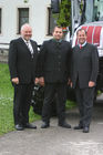 v.l. CNH Österreich Gebietsproduktleiter Josef Knapp, Geschäftsführer Maschinenring Osttirol Gumpitsch Johann und Landwirtschaftsminister Josef Pröll