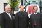 v.l. CNH Österreich Gebietsproduktleiter Josef Knapp, Geschäftsführer Maschinenring Osttirol Gumpitsch Johann und Landwirtschaftsminister Josef Pröll