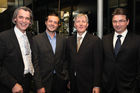 Im Bild: Wilfried Seywald, Franz Temmel, Daniel Atanassov und Mario Ljevar. Die PR-Consulter Temmel, Seywald & Partner haben Dienstag abend in der Businesslounge k47 in Wien ihr 20jähriges Bestehen gefeiert. Unter den Gratulanten waren zahlreiche Vertreter und Kunden aus Politik, Wirtschaft und Medien, allen voran Ex-Europastaatssekretär Peter Jankowitsch, BEKO-Vorstandschef Peter Kotauczek, Triconsult-Geschäftsführer Felix Josef, Report-Herausgeber Alfons Flatscher, ORF-Kulturchef Martin Traxl und der Geschäftsführer des Österreichischen Wirtschaftsverlags, Thomas Zembacher. Agenturgründer Wilfried Seywald verglich die Arbeit in der Kommunikationsbranche in seiner Begrüßungsrede mit Höchstleistungen im Spitzensport.