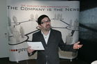 (C) fotodienst/ Arno Meusburger; Unter dem Titel 'The Company is the news' hat die Nachrichtenagentur pressetext gemeinsam mit dem Social Business Experten SVAX  einen Multimedia-Workshop konzipiert, der die Zukunft der Kommunikation in drei Modulen an einem Nachmittag behandelt. Foto: Referent Martin Wolfram