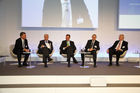 Foto: Rainer Riess Deutsche Börse AG Managing Director Xetra Market Development; Prof. Dr. Dr. h.c. Brun-Hagen Hennerkes Stiftung Familienunternehmen, Vorstand; Friedrich Merz ehem. Mitglied des Deutschen Bundestags; Volker Potthoff CMS Hasche Sigle Rechtsanwalt of Counsel; Dr. Thomas Meyer Deutsche Bank AG Berater der Geschäftsleitung der Deutsche Bank GruppeDeutsches Eigenkapitalforum in Frankfurt