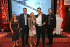 Die Best of Social Media Awards 2013 wurden am 26. Juni auf der Social Media Convention in Wien vergeben. Im Bild:  Maren fick, Anton Jenzer (DMVÖ), Susanne Stöger und Christian Lamp (P8), Robert Hanke (PRVA).