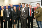  E-Health - Electronic Decision Support.(C) fotodienst, Martina Draper.Foto vlnr Ing. Johannes Roessler (Tieto Austria GmbH), Dr. Theo Wilhelm (ITH icoserve), Dr. Christian Husek (Initiative ELGA), Dr. Susanne Herbek (ELGA GmbH), Alexander GŸrtler (A1 Telekom), Univ.-Prof. Dr. Michael Binder (Med Uni Wien), Univ.-Prof. Dr. med. Andreas Soennichsen (Paracelsus Medizinische Privatuniversitaet), Phd MD Ilkka Kunnamo (Experte aus Finnland), Ing. Eduard Schebesta (HCS Health Communication Service GmbH):