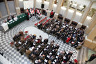  (c) fotodienst/Katharina Schiffl - Wien, am 25.01.2012 - Nach der Begrüßung von den Präsident der ÖGSR, Univ.-Doz. HR Dr. Markus Juranek und der Eröffnung des Symposiums 