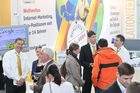 Die Swiss Online Marketing Messe Zürich am 14. und 15. März 2012 ist gegenüber dem Vorjahr kräftig gewachsen. Über 100 Aussteller, eine Verdreifachung der Ausstellungsfläche und ein 30%iges Besucherwachstum stimmt den Veranstalter Spring Messe zufrieden. Auch unter Aussteller und Besuchern gab es durchwegs zufriedene Gesichter. Die Praxisforen ebenso wie die Facebook, Twitter- und Google-Workshops wurden regelrecht gestürmt. Fotos: Franz Pflügl für Fotodienst.