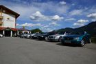 © Fotodienst / Adolf Seywald: Mercedes Cabrio Treffen 10. bis 13. Mai 2012 in Berg im Drautal. Liebhaber legendärer Sportwägen aus sieben Jahrzehnten trafen sich im Ferienhotel Glocknerhof zum Informations- und Erfahrungsaustausch.