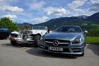 © Fotodienst / Adolf Seywald: Mercedes Cabrio Treffen 10. bis 13. Mai 2012 in Berg im Drautal. Liebhaber legendärer Sportwägen aus sieben Jahrzehnten trafen sich im Ferienhotel Glocknerhof zum Informations- und Erfahrungsaustausch.