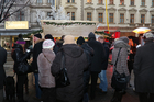  (c) fotodienst/Katharina Schiffl - Wien, am 23.12.2012 - Sozialmarkt Wien-Gründer Alexander Schiel und Gesellschaftsexpertin Andrea Buday laden zum Ende der Punschsaison zugunsten des karitativen Vereins.