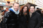  (c) fotodienst/Katharina Schiffl - Wien, am 23.12.2012 - Sozialmarkt Wien-Gründer Alexander Schiel und Gesellschaftsexpertin Andrea Buday laden zum Ende der Punschsaison zugunsten des karitativen Vereins.