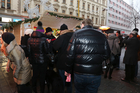  (c) fotodienst/Katharina Schiffl - Wien, am 23.12.2012 - Sozialmarkt Wien-Gründer Alexander Schiel und Gesellschaftsexpertin Andrea Buday laden zum Ende der Punschsaison zugunsten des karitativen Vereins.