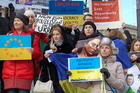 Euromaidan: Ukrainer in Wien zeigen sich solidarisch mit den Demonstranten in Kiew