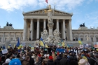 Euromaidan: Ukrainer in Wien zeigen sich solidarisch mit den Demonstranten in Kiew