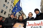 Euromaidan: Ukrainer in Wien zeigen sich solidarisch mit den Demonstranten in Kiew