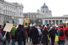 Euromaidan: Ukrainer in Wien zeigen sich solidarisch mit den Demonstranten in Kiew