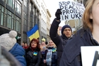 Euromaidan: Ukrainer in Wien zeigen sich solidarisch mit den Demonstranten in Kiew