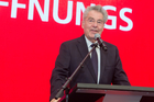 Der Hauptbahnhof ist eröffnet. Im Bild: Bundespräsident Heinz Fischer