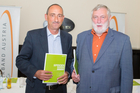 Foto vlnr.: Günther Lutschender (Fundraising Verband Austria) und Franz Fischler (Europäisches Forum Alpbach)