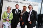 Europäische Toleranzgespräche 2015: Empfang für die Denker und Philosophen am 21. Mai 2015 im Hotel Holiday Inn in Villach mit Hilde Schaumberger, Superintendent Manfred Sauer, ORF Kärnten Direktorin Karin Bernhard.