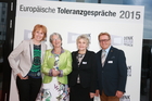 Europäische Toleranzgespräche 2015: Empfang für die Denker und Philosophen am 21. Mai 2015 im Hotel Holiday Inn in Villach mit Hilde Schaumberger und Helli Thelesklaf.