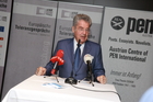 Europäische Toleranzgespräche 2015: Empfang für die Denker und Philosophen am 21. Mai 2015 im Hotel Holiday Inn in Villach mit Bundespräsident Heinz Fischer.