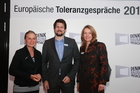 Europäische Toleranzgespräche 2015: Empfang für die Denker und Philosophen am 21. Mai 2015 im Hotel Holiday Inn in Villach mit Frau Sauer, IV-Präsident Christoph Kulterer, IV-Geschäftsführerin Claudia Mischensky.