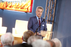 In Anwesenheit von Prominenz aus Politik, Wirtschaft, Medien, Kultur und Kirchen sowie zahlreicher Denker und Philosophen wurden die ersten Europäischen Toleranzgespräche am Freitag, 22. Mai 2015, im Kärntner Bergdorf Fresach eröffnet. Im Bild: Bundespräsident Heinz Fischer.