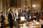 Konzert im Festsaal der Industriellenvereinigung. Foto: das  Ensemble der Philharmonia Wien.                               