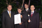 'Austrian Event Award 2005 - Preisträger': Dr Michael Eisenmenger; bvu - Alfred Caspar-Stadlbauer; Takeda - Mag Jean-Lou Cloos; Cloos + Partner - Dr Helmut Hasibeder; Takeda - Foto: www.iManufaktur.at