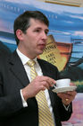 Seit 1706 prägt Twinings Teekultur, Teegenuss und Handel. Bild: Stephen Twining (Director of Corporate Relations bei Twinings, Mitglied der berühmten Tee-Dynastie). Foto: Anna Rauchenberger, am 25.01.06