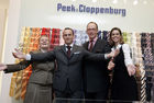 Pressegespräch und Presseführung in neuer Peek & Cloppenburg Filiale in City Arkaden Klagenfurt anlässlich bevorstehender Eröffnung
vl: Sonja Heidemann, Johannes Regensburger (Storemanager) Marcus Kossendey (Managing Director Retail and Sales, P &C),  Kerstin Pooth (PR P&C)
