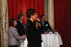 (C) fotodienst/ Marco Frauchiger - Bern 20.03.2006 – Präsentation der Resultate der vorgenommenen Studie und Roundtable-Gespräche im Berner Bellevue Palace. FOTO: v.l Prof. Dr. Heide Brücher (Leiterin Kompetenzzentrum E-Government Berner Fachhochschule), Prof. Dr. Iwan Rickenbacher (Kommunikationsberater), Ellinor von Kauffungen (Moderation), Beat Husi (Präsident der Schweizerischen Staatsschreiberkonferenz).