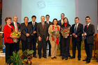 (C)fotodienst/Mag. Daniel Katzinger - Baden 09.05.2007
2007 wird der ECDL 10 Jahre „alt“. 
Foto v.l.: Gerlinde Einöder (Alge EDV), Dr. Michael Sturm (BFI), Prof. Ing. Wolfgang Schaffer (bit), Peter Krippl (WIFI), Prof. Dipl. Ing. Dr. Gerald Futschek ( ECDL), Mag. Rupert Lemmel-Seedorf (ECDL), Sandra Koppanyi, Florian Kragulj, Claudia Schwinghammer, CEO Damien O Sullivan, Christoph Alge