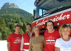 Mülltransport in den Alpen; vLi; Daniel Ulz Saubermacher Marketing, Saubermacher LKW Fahrer, ARGEV Andrea Hiller, Saubermacher Chef Hans Roth, Barbara Probst ARGEV